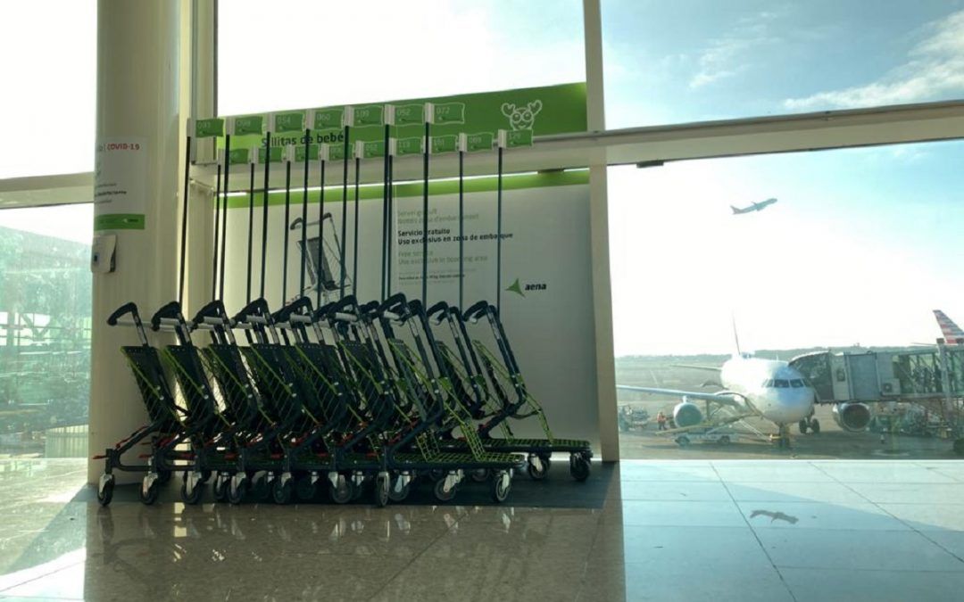 El Aeropuerto del Prat incorpora un servicio gratuito de sillitas infantiles