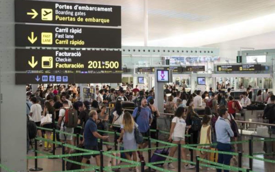 L’Aeroport del Prat incrementa un 11,4% els passatgers al juliol