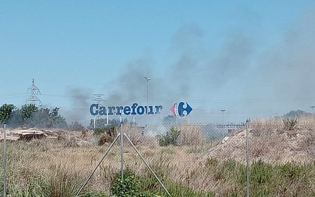 Pequeño incendio en la C-31