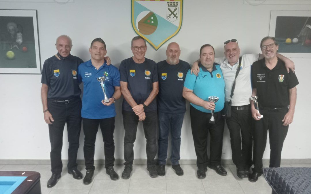 El Club de Billar Prat acogió el campeonato de Catalunya.