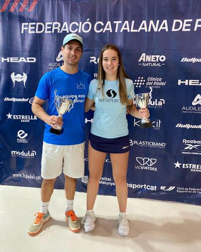 Dos Pratenses campeones de la copa catalana absoluta de padel