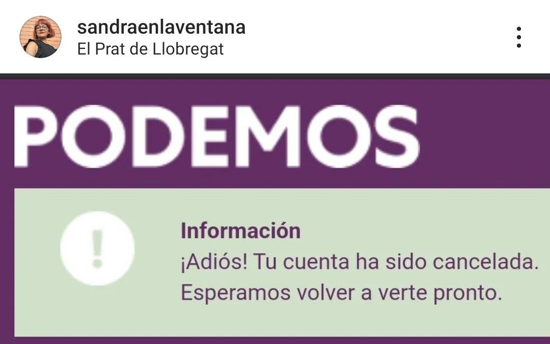 La ex-concejal de Podemos , Sandra Daza, abandona su partido