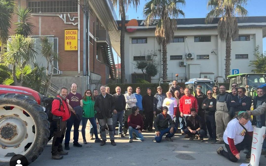 La Cooperativa Agrícola del Prat dona suport a les protestes dels pagesos