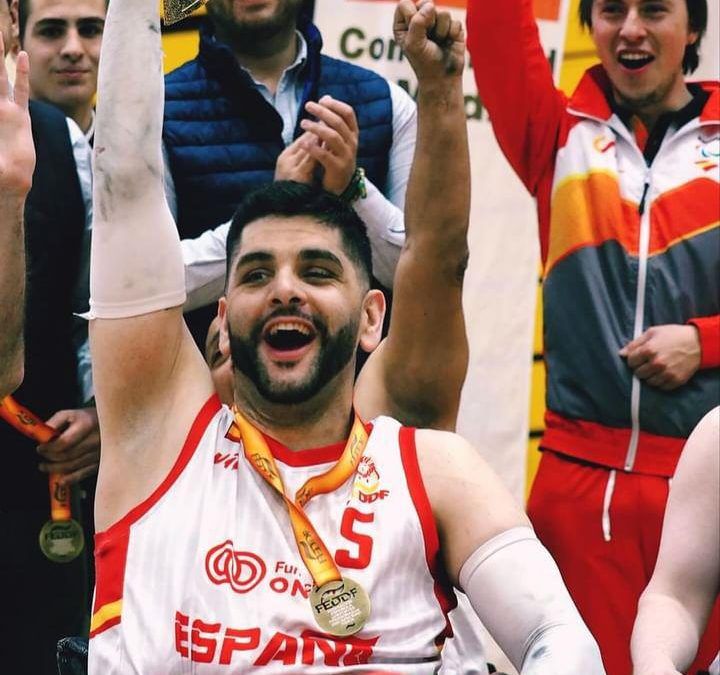 El Pratense Javier Quiles en el equipo campeón internacional de rugby adaptado