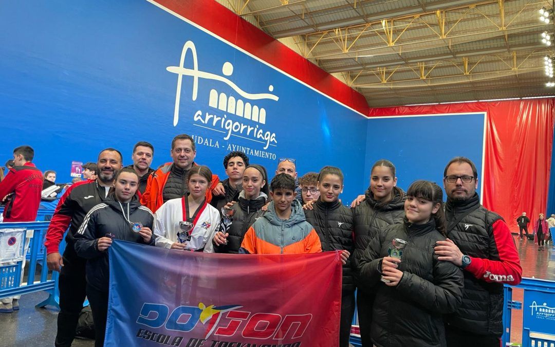 Cuatro medallas para el gimnasio DoJon en el Open de Arrigorriaga