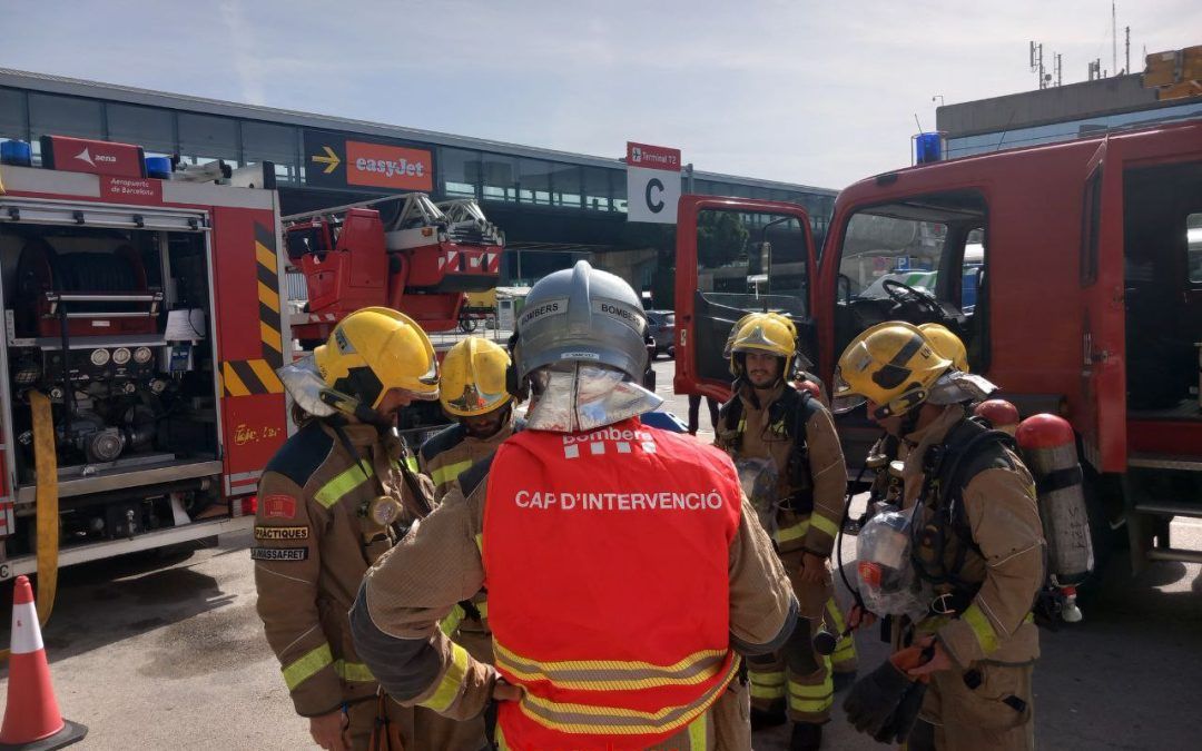 Simulacro de accidente en el Aeropuerto