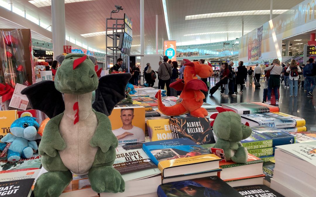 L’Aeroport del Prat celebra Sant Jordi amb parades de llibres i tallers de poesia personalitzada