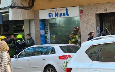 Incendio en la papelería el ninot