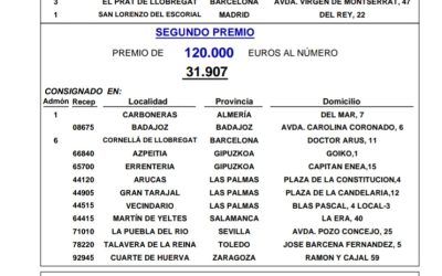 El Prat da el primer premio de la lotería nacional