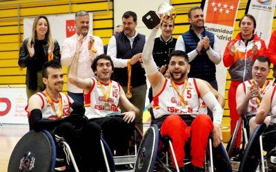 Concentración de la selección española en silla de ruedas