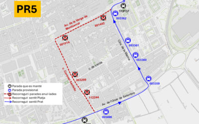 Alteracions de trànsit al carrer Lleida del Prat de Llobregat el 20 d’agost