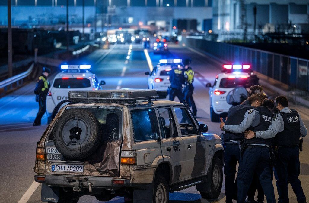 Quatre detinguts en un robatori amb persecució a prop de l’Aeroport