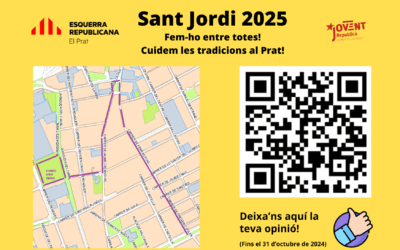 Esquerra Republicana proposa un nou recorregut per Sant Jordi 2025 al Prat
