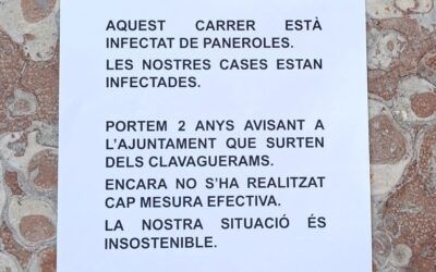 Los vecinos de la calle Gavá se movilizan por la infección descontrolada de cucarachas en su calle