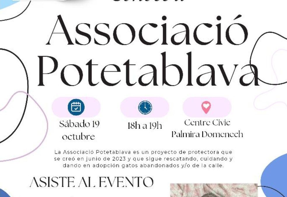 L’Associació Poteta Blava presenta el seu projecte en un acte obert a la ciutadania