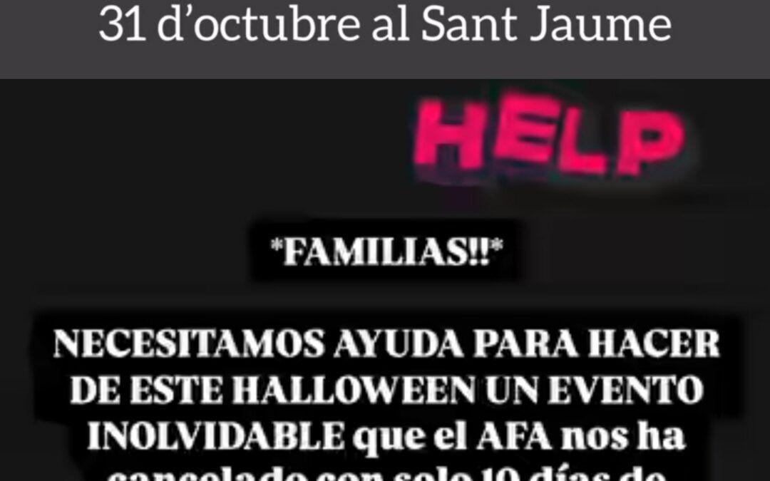 Els alumnes de sisè de l’Escola Sant Jaume tindran festa de Halloween