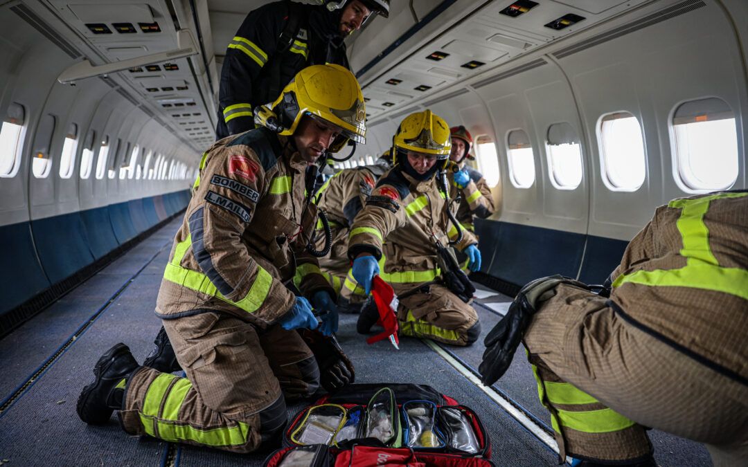 Simulacre d’accident aeri a l’Aeroport del Prat