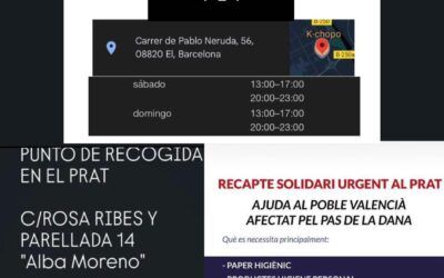 El Prat es mobilitza per ajudar València després de la DANA devastadora