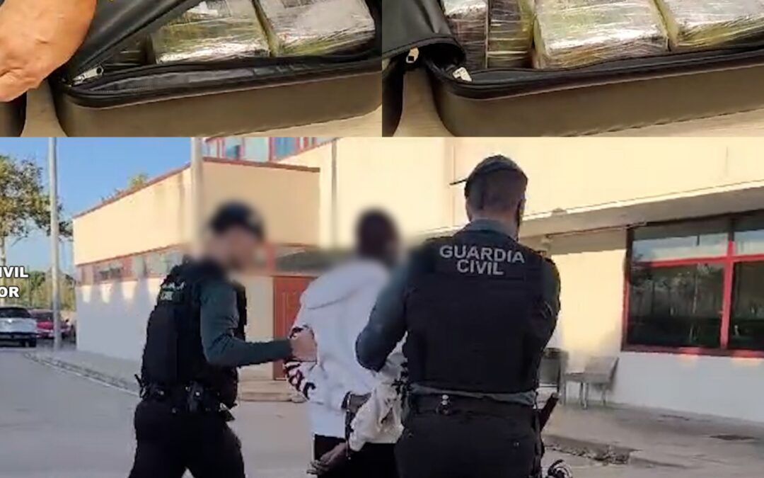 Detingut a l’aeroport amb 17 quilos de cocaïna en una maleta