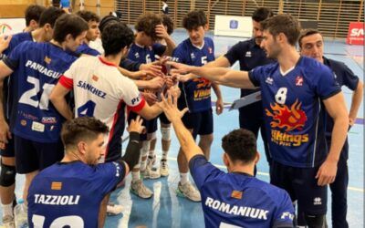 Els Vikings Vòlei Prat cauen en un ajustat 2-3 davant el CV Mediterráneo
