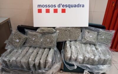Detingut al Prat un home amb més de 51 kg de marihuana destinats a Alemanya