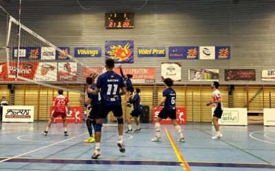 Triomf treballat del Vikings Vòlei Prat contra el CV Zaragoza (3-1)
