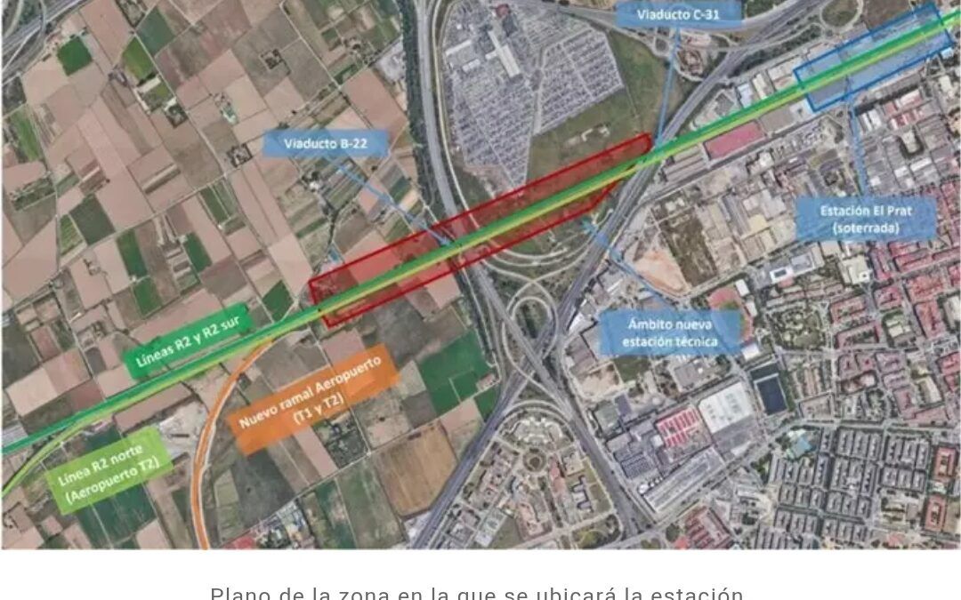 La futura Estació Tècnica ferroviària del Prat de Llobregat surt a informació pública