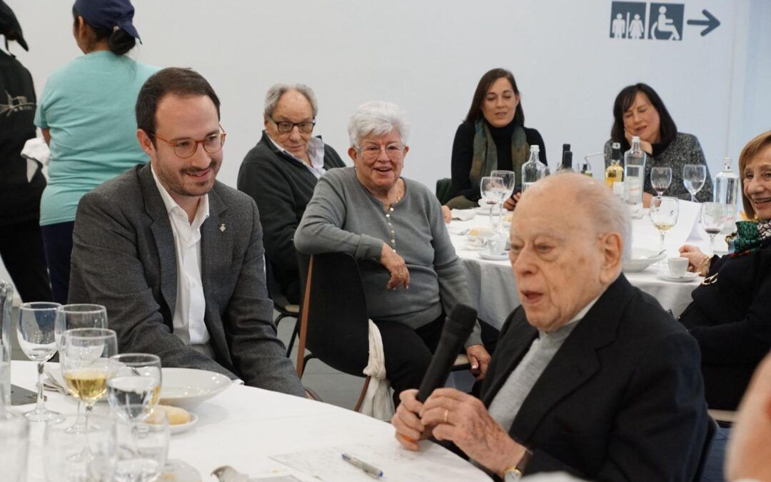 Jordi Pujol visita el Prat en un acte de reivindicació política