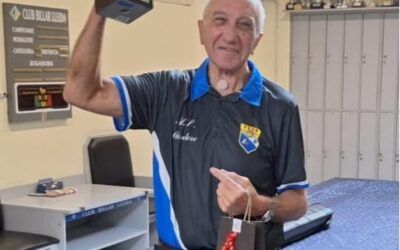 Miguel Montero, campió de Catalunya de billar en la modalitat quadre 47/2 de 3a divisió