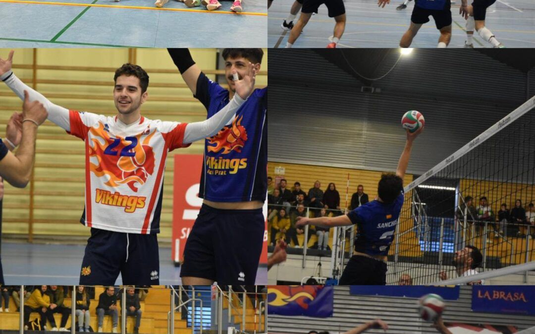 El Vikings Vòlei Prat fa valer el factor pista i segueix escalant a la lliga