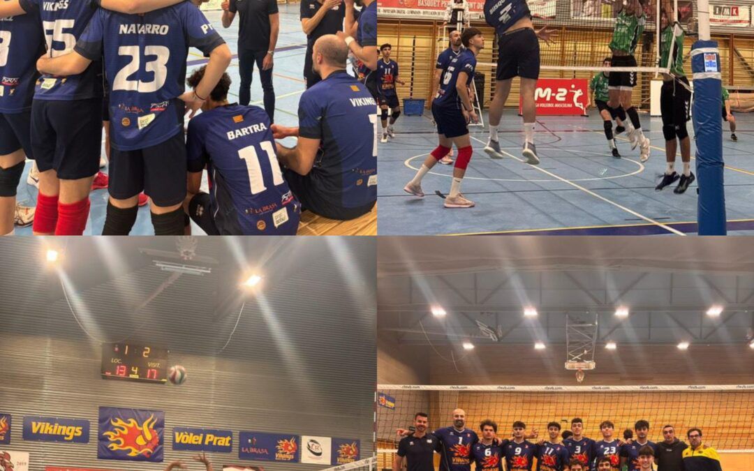 Els Vikings Vòlei Prat consoliden la permanència en el seu any de debut