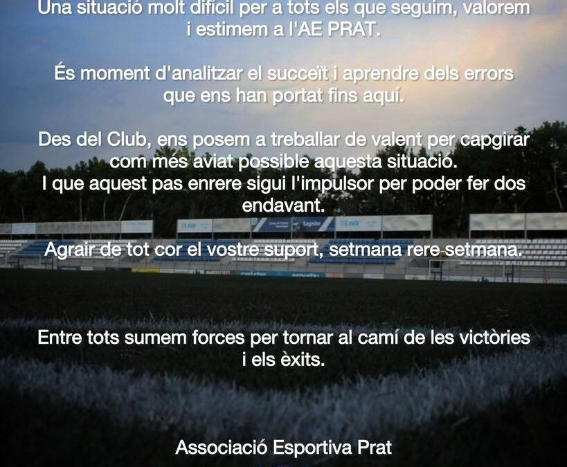 El Prat cau a la Lliga Elit en perdre 0 a 2 aquest diumenge