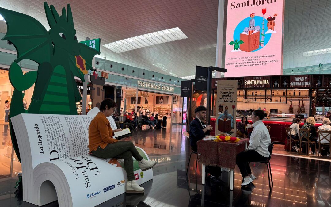 L’Aeroport del Prat va celebrar Sant Jordi amb activitats culturals i literàries