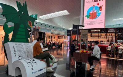 L’Aeroport del Prat va celebrar Sant Jordi amb activitats culturals i literàries