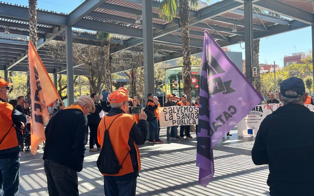 Les Marees Pensionistes es mobilitzen en defensa de la Sanitat Pública