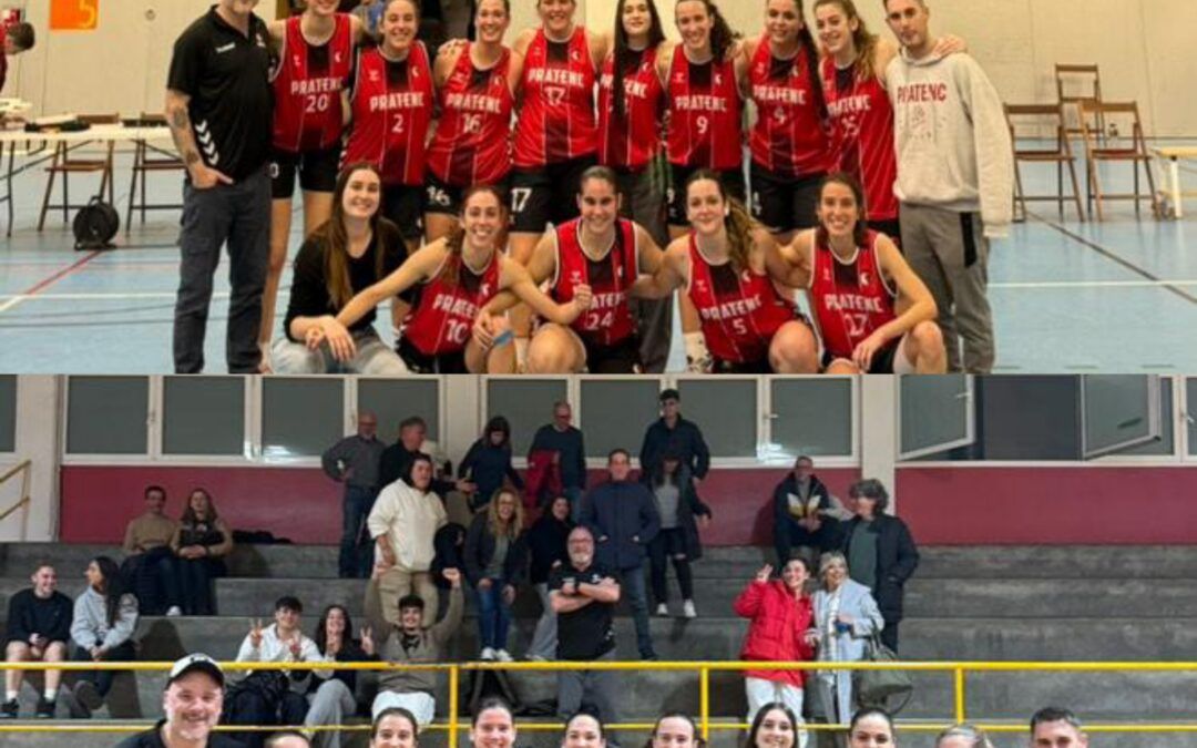 El sènior femení del Bàsquet Pratenc, a tocar del títol de lliga i l’ascens a Segona Catalana