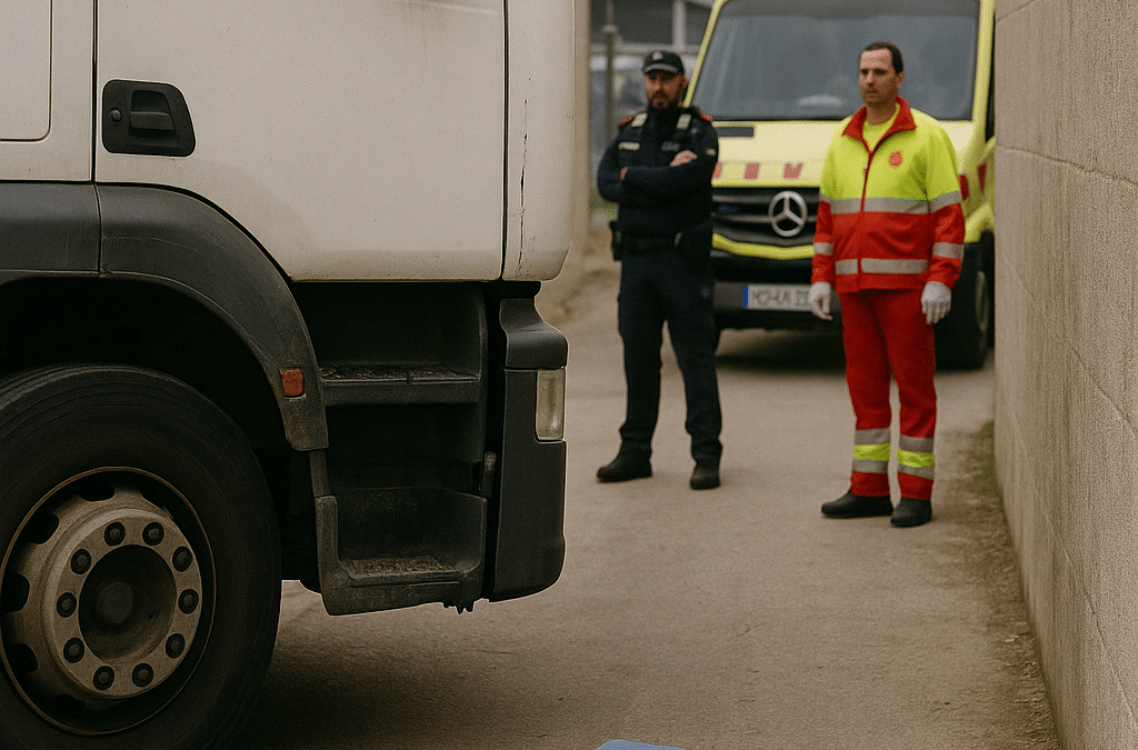 Mor un home en un tràgic accident laboral mentre estacionava un camió al Prat de Llobregat