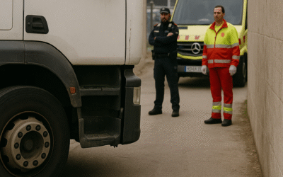 Mor un home en un tràgic accident laboral mentre estacionava un camió al Prat de Llobregat
