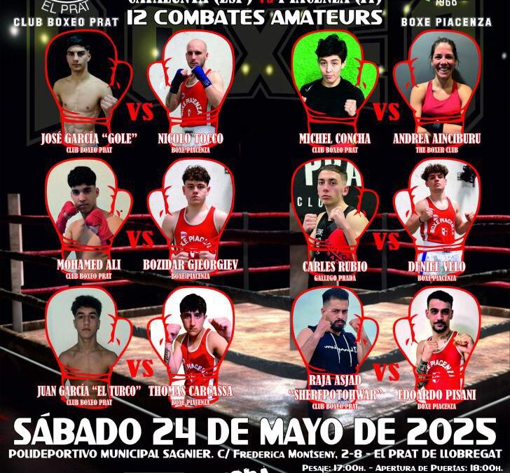 El Prat acull una gran vetllada internacional de boxa amateur entre Catalunya i Itàlia