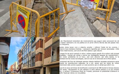 Reclamació per la impossibilitat d’utilitzar la meva plaça d’aparcament durant les obres