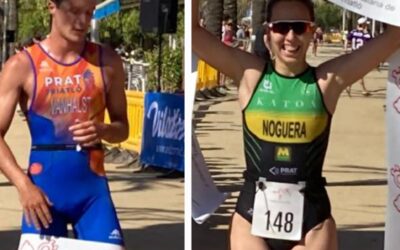 Cap de setmana rodó pel triatló pratenc: èxits dels petits a Calafell i doble victòria a Mataró
