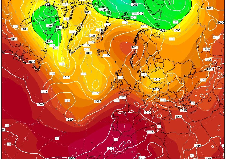Leve subida de temperatura