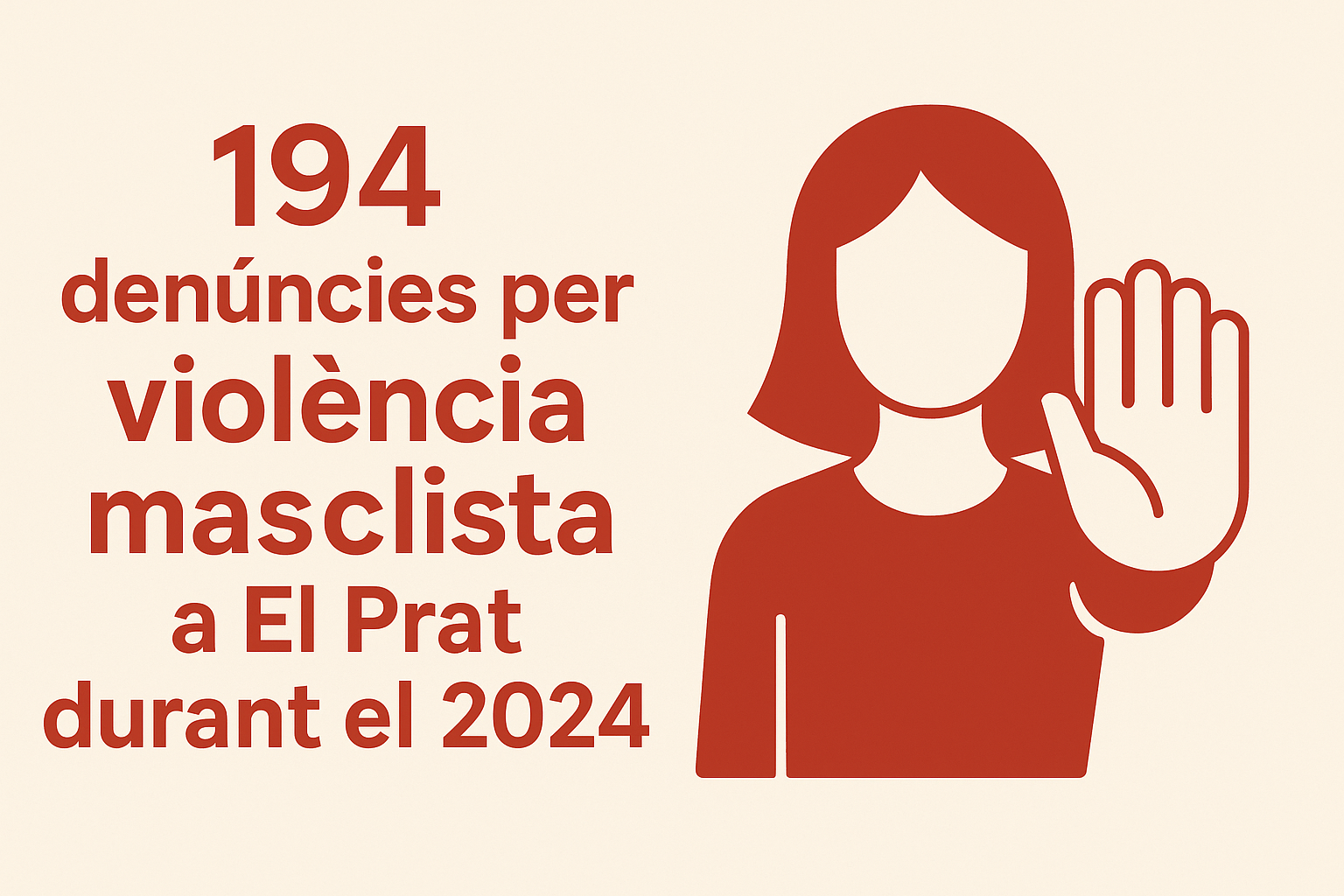 Augmenten les denúncies per violència masclista a El Prat de Llobregat el 2024