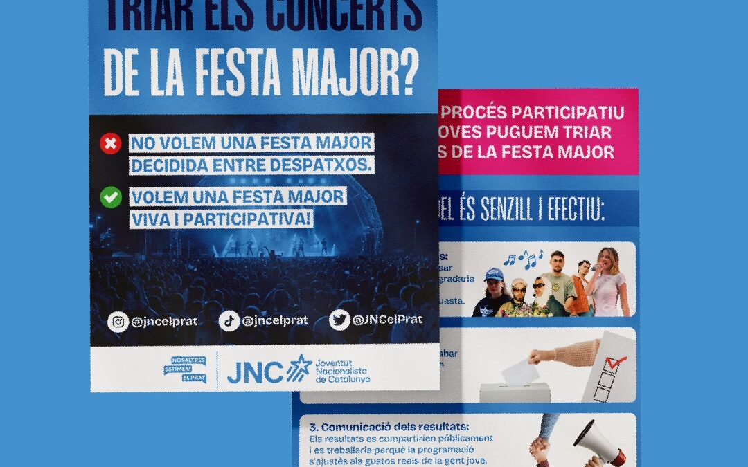 La JNC del Prat vol una Festa Major amb veu jove i participació ciutadana