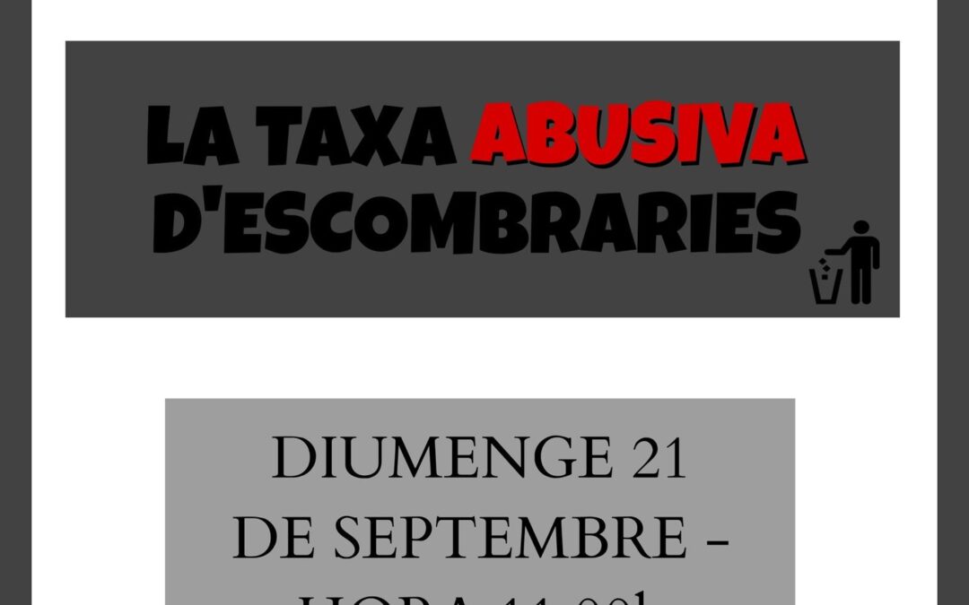 Junts pel Prat se suma a la protesta contra la nova taxa d’escombraries