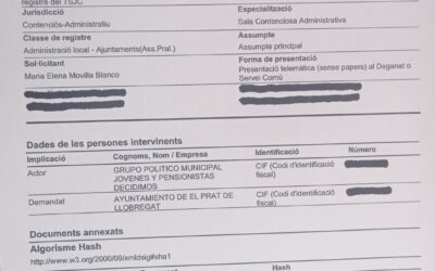 El grup municipal DECIDIMOS porta a judici les taxes de residus orgànics del Prat