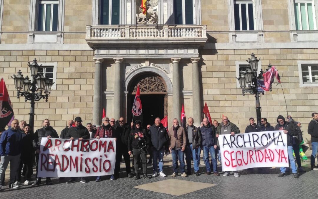 Continúen les mobilitzacions dels treballadors d’Archroma