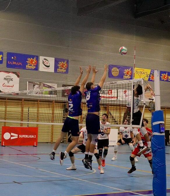 Primera victòria del Víkings Vòlei Prat a la Superlliga 2 Masculina