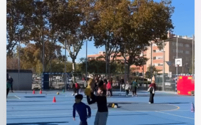 Noves pistes esportives a La Granja: un matí de festa al barri