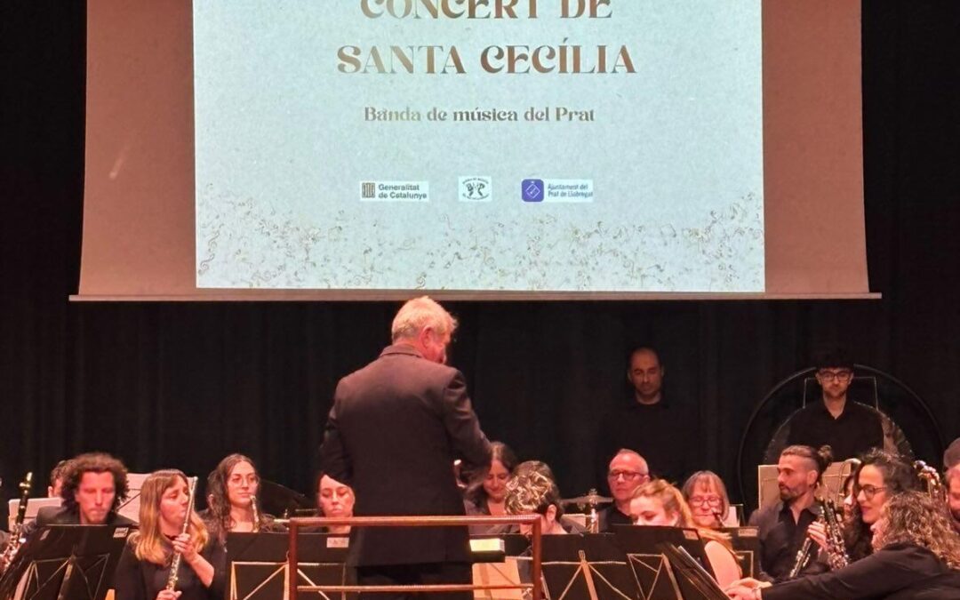 La Banda de Música del Prat acomiada Carles Chordà en un concert de Santa Cecília